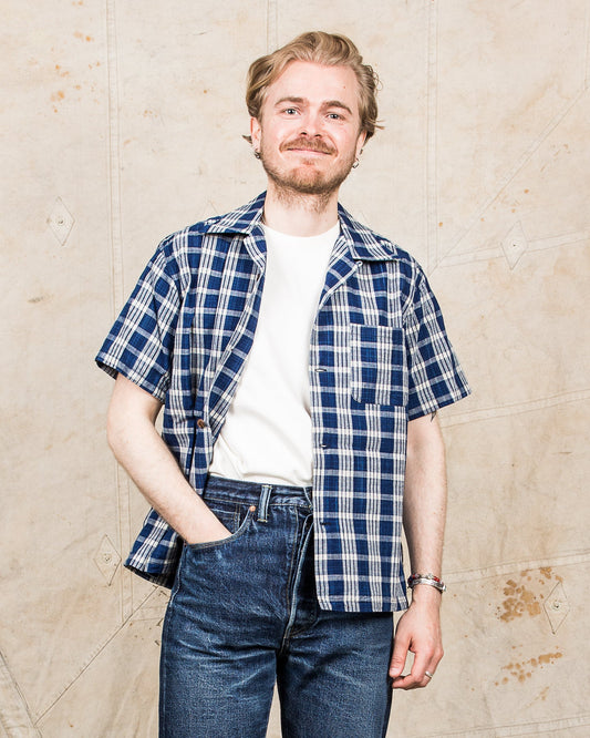 Sun Surf Sailor Moku Products Palaka Check Open Shirt