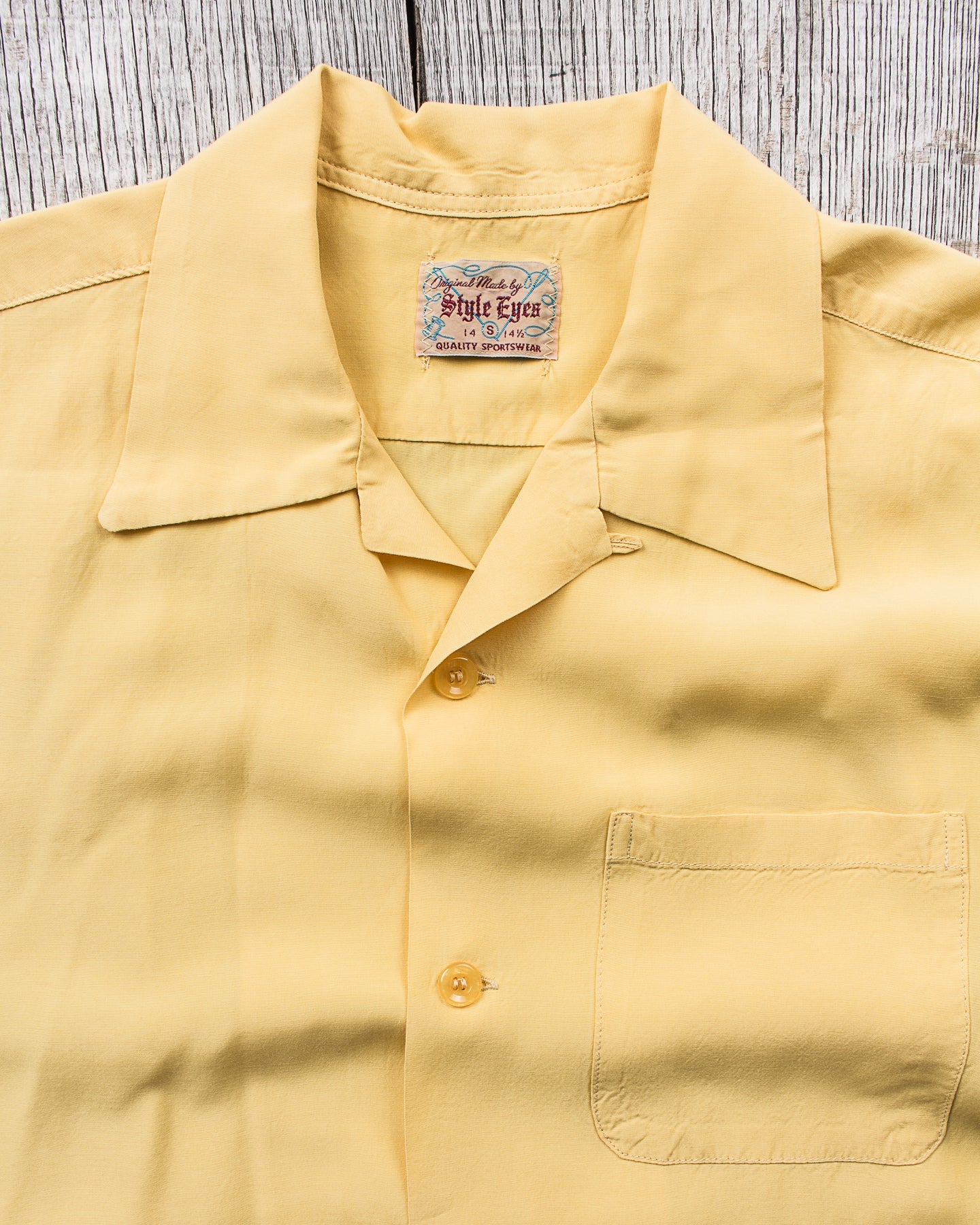 Style Eyes Rayon Bowling Shirt Yellow SE39055 – Second Sunrise