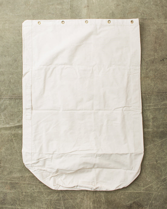 Vintage Dead Stock Swedish Army Canvas Laundry Bag Oblong Shape