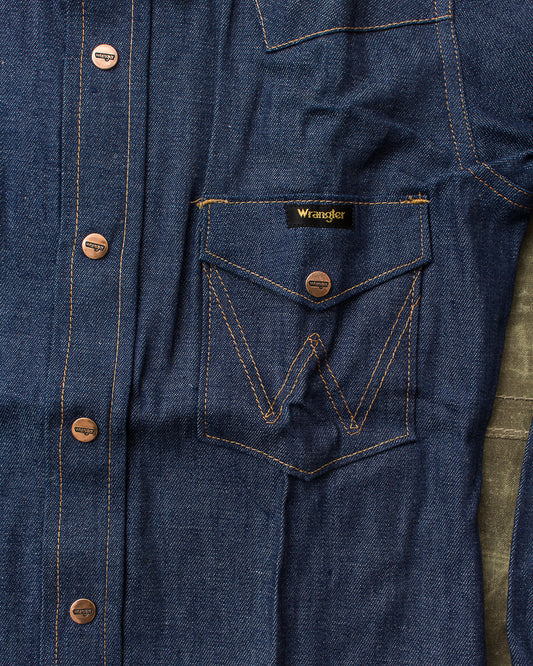 Vintage Dead Stock 70's Wrangler Children's Denim Shirt