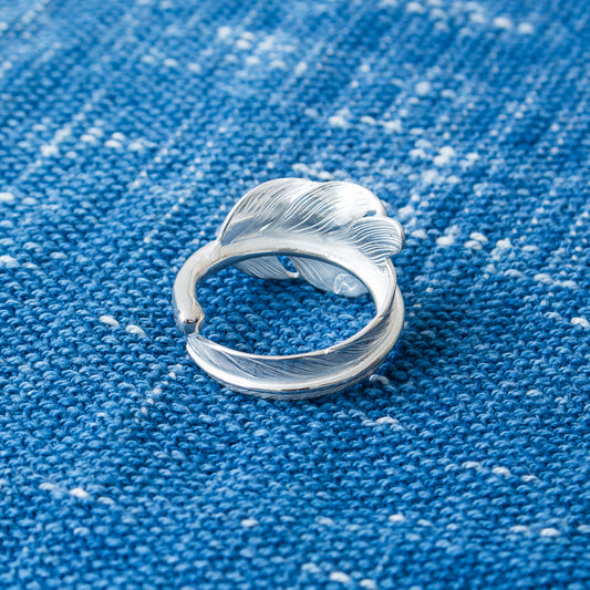 Larry Smith Kazekiri Feather Ring EFRG-0020