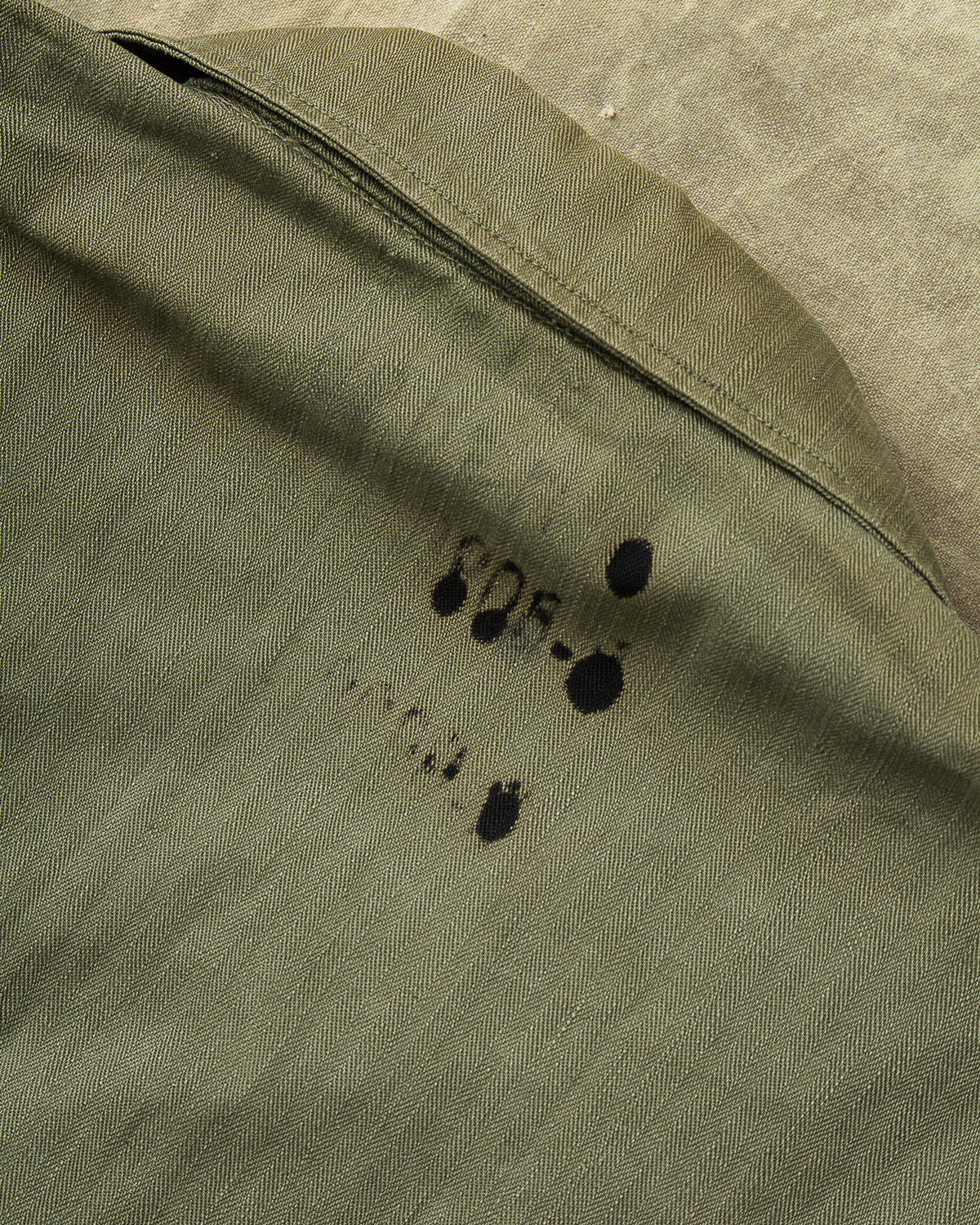 Vintage P-43 Korean War HBT Twill US Army Utility Shirt