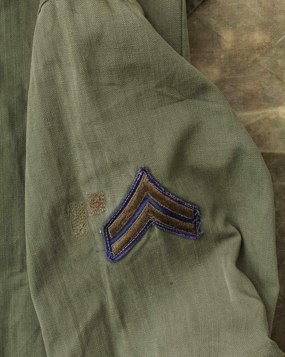 Vintage P-43 Korean War HBT Twill US Army Utility Shirt