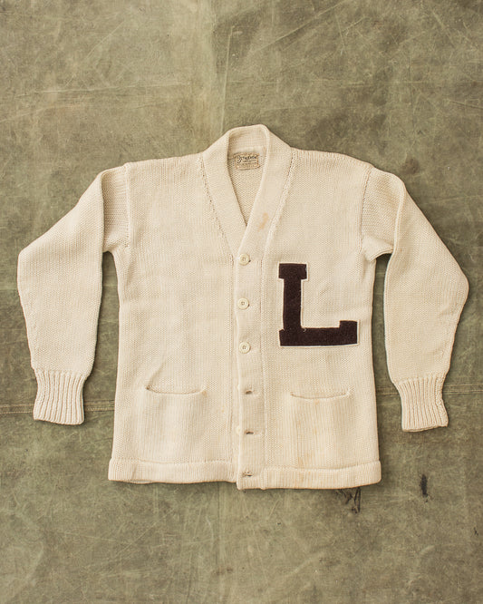 Vintage 50´s Bethlehem Sporting Goods Knitted Letterman Wool Cardigan