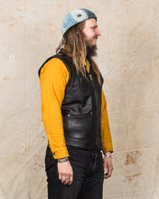 Indigofera Monroe Leather Vest Black