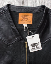 Indigofera Monroe Leather Vest Black