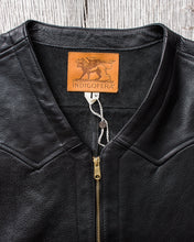Indigofera Monroe Leather Vest Black
