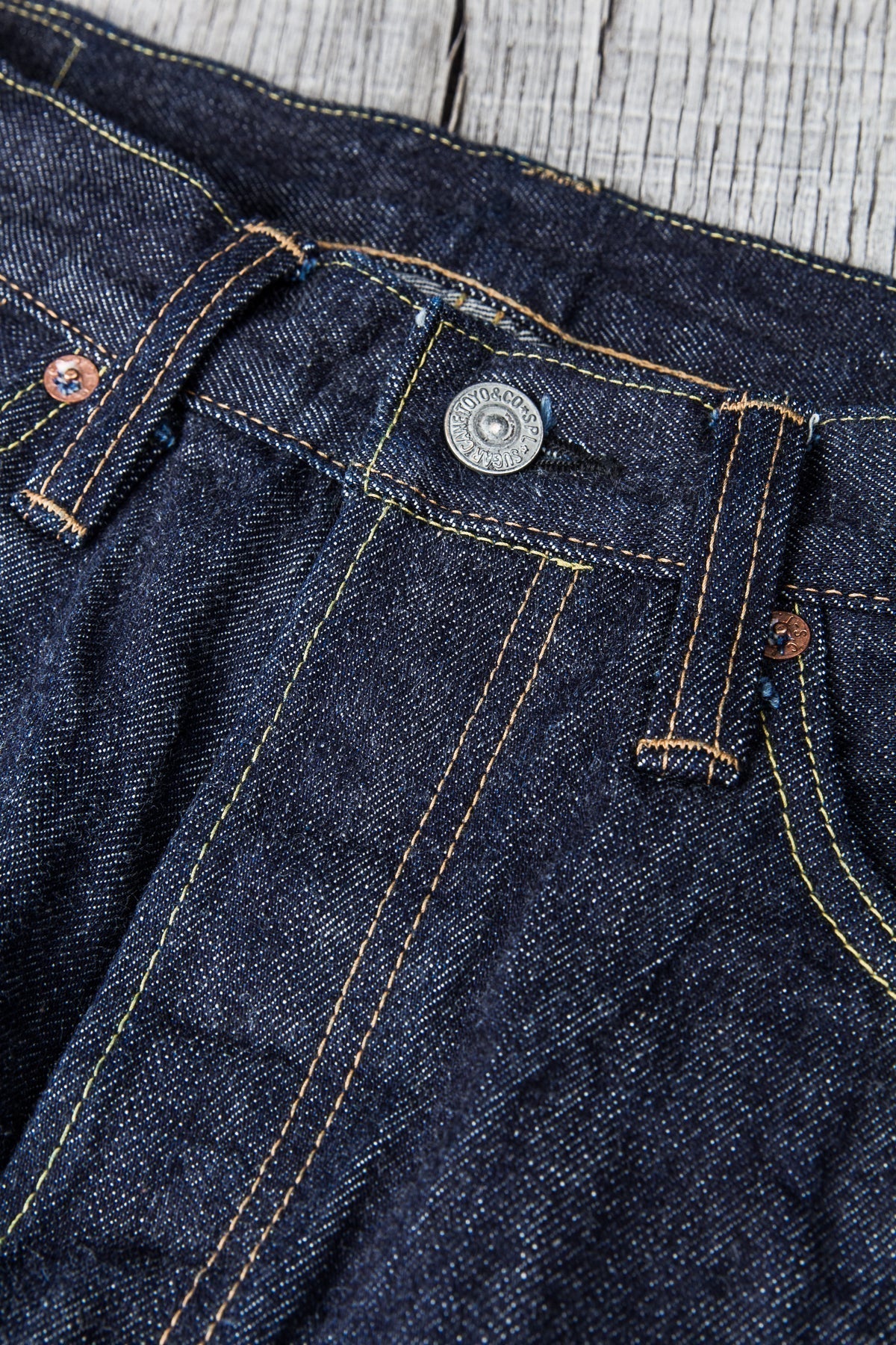 Sugar Cane & Co. Model 2021 Tapered One Wash Jeans SC42021A