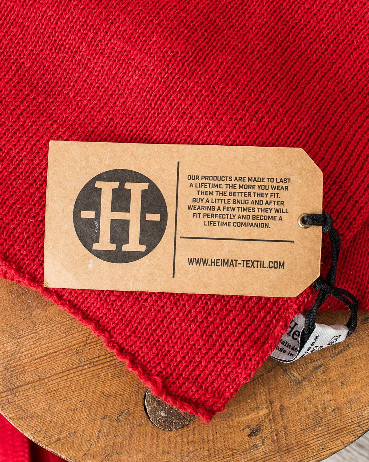 Heimat Wool Scarf Safety Red