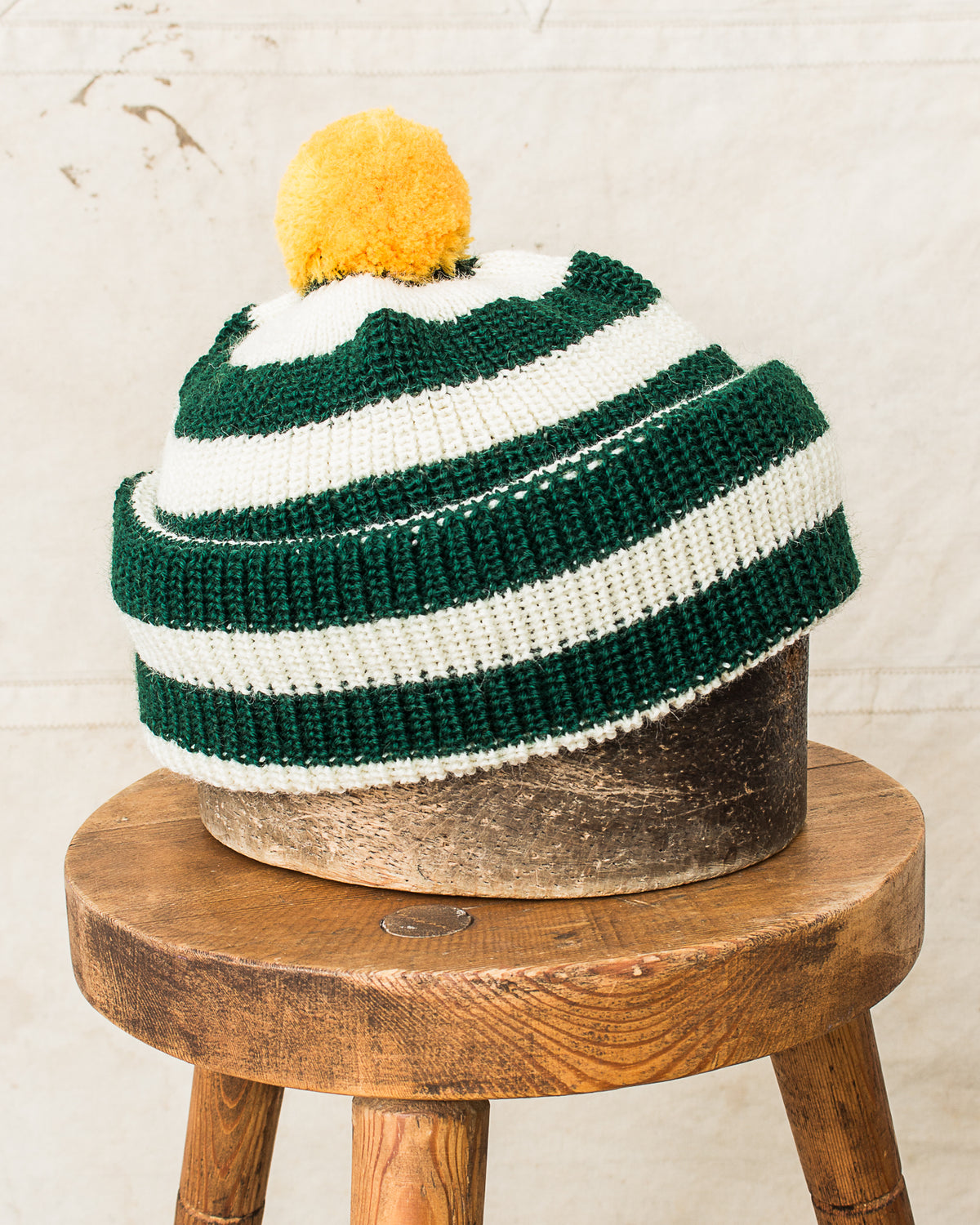 Heimat Jailhouse Bobble Mechanics Wool Tannen Gruen / Seashell / Golden