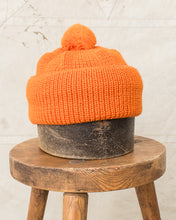 Heimat Mechanics Bobble Wool Hat Rescue Orange