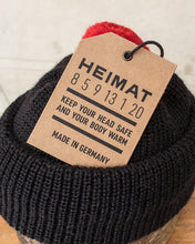Heimat Mechanics Bobble Wool Hat Schwarz / Safety Red