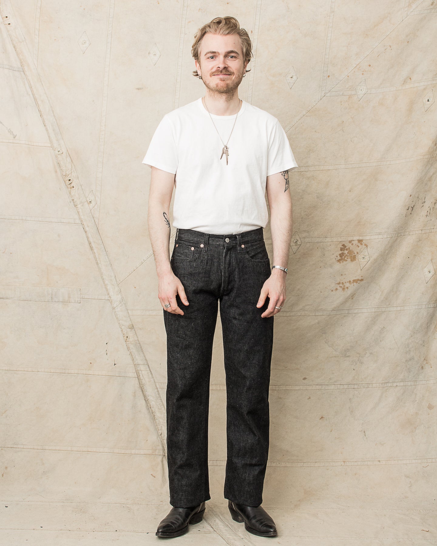 Sugar Cane & Co. 460 (1947) Model 14,25oz One Wash Black Denim
