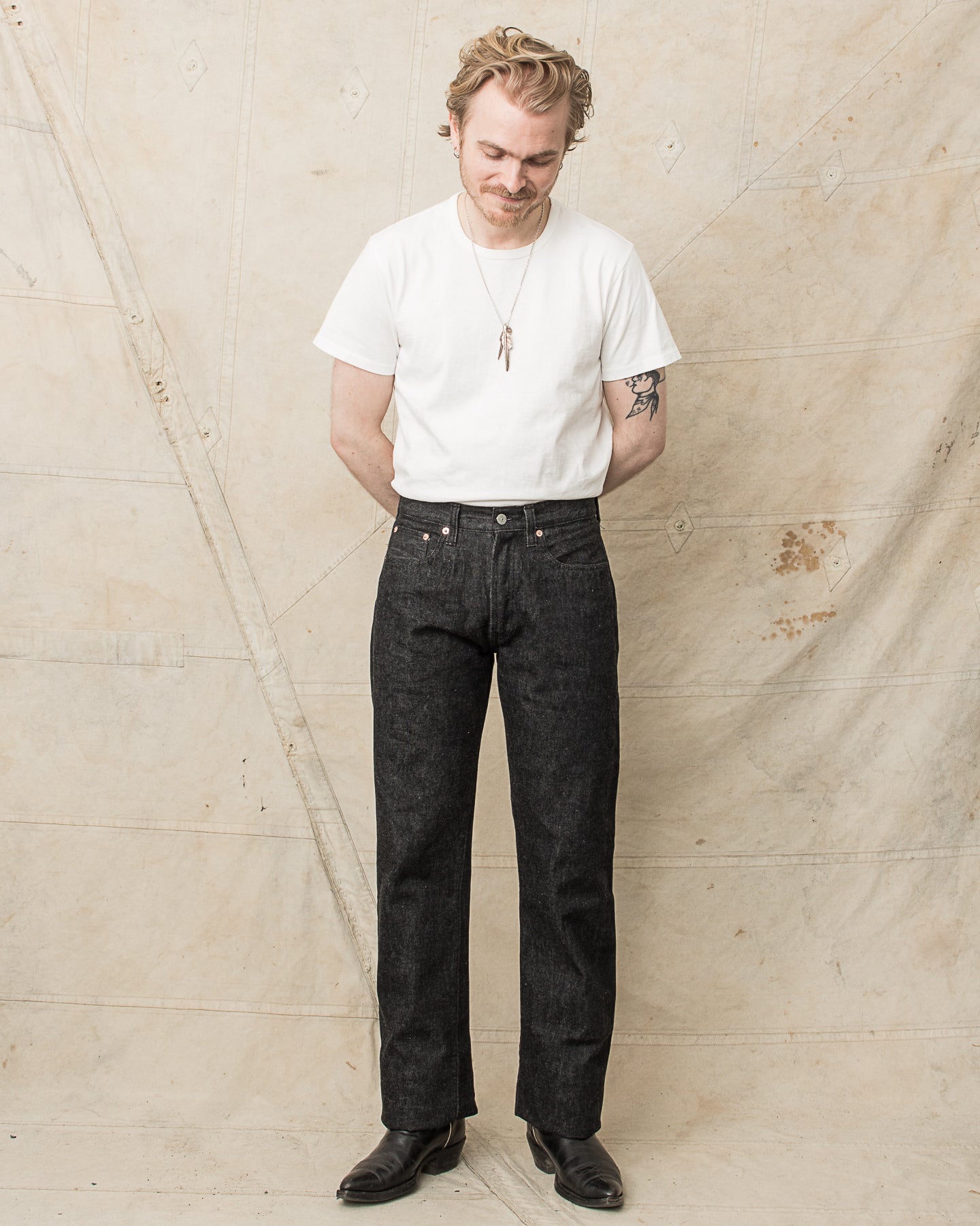 Sugar Cane & Co. 460 (1947) Model 14,25oz One Wash Black Denim