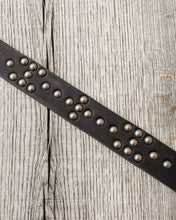 Sugar Cane & Co. Black Studded Leather Belt