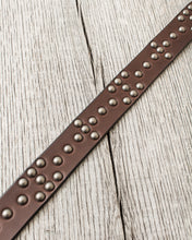 Sugar Cane & Co. Brown Studded Leather Belt