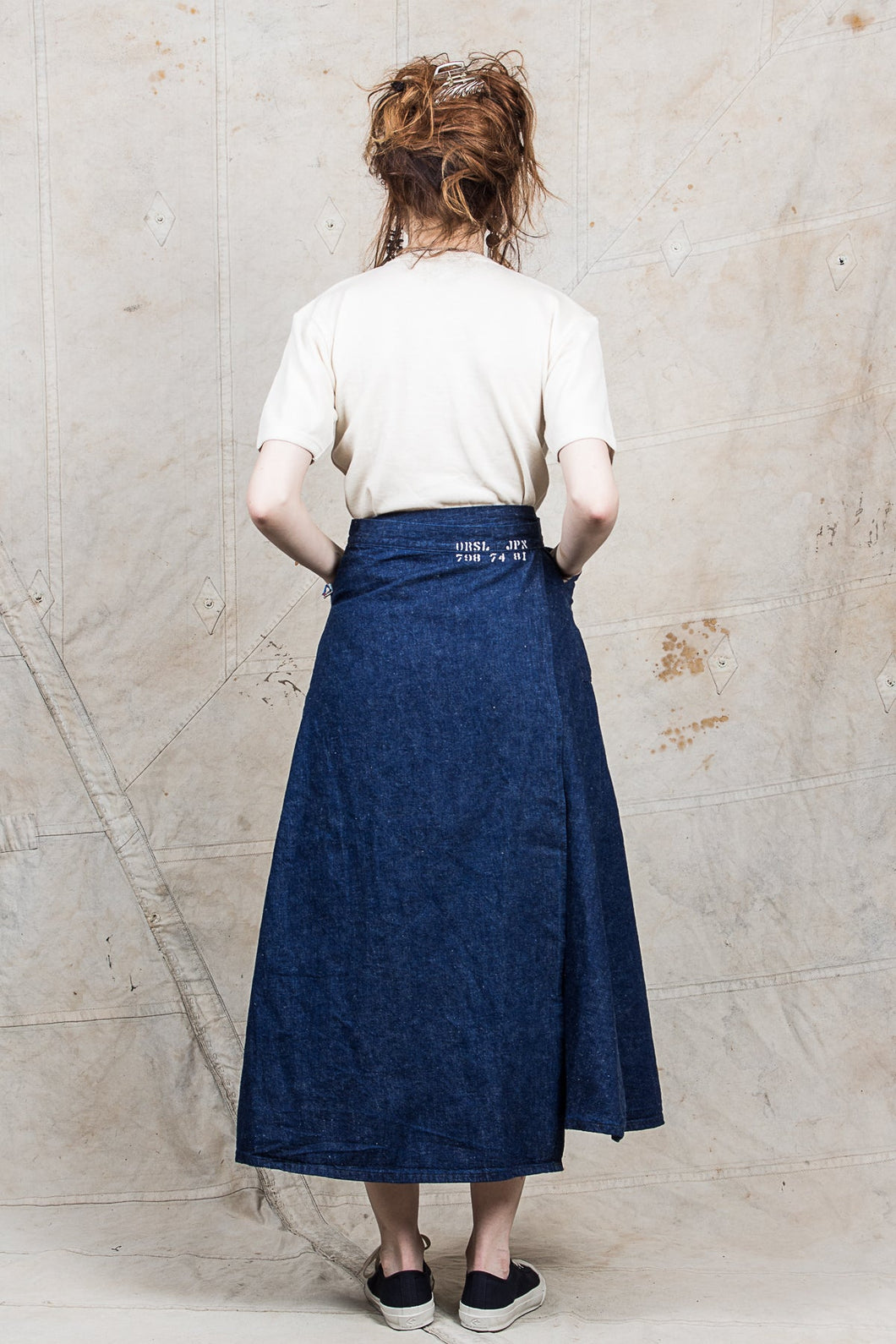 OrSlow 4014 Women's Denim Wrap Long Skirt – Second Sunrise