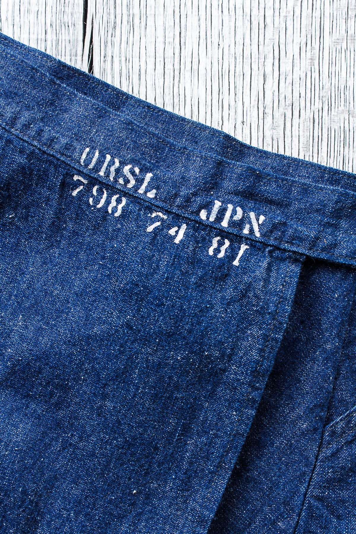 OrSlow 4014 Women's Denim Wrap Long Skirt