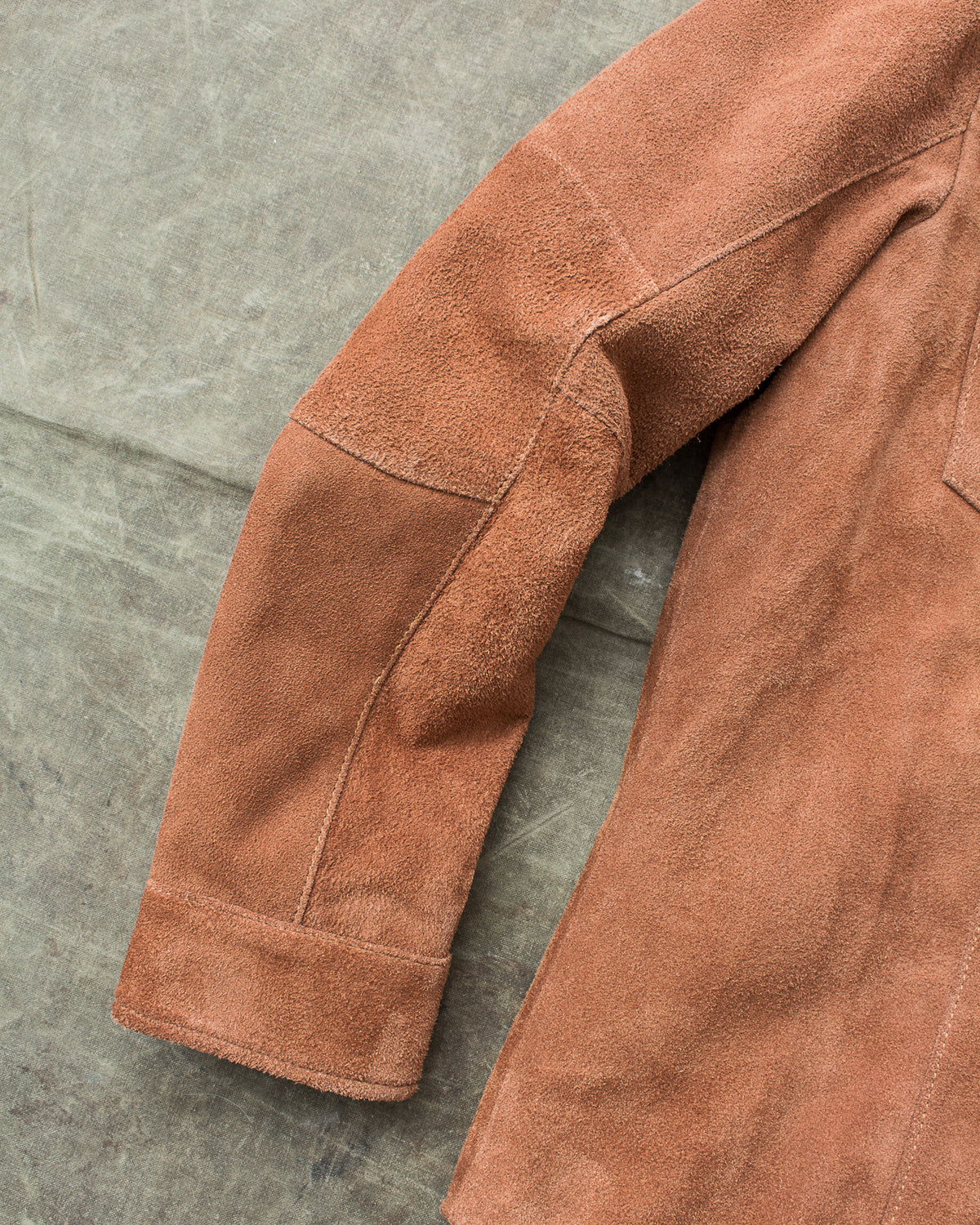 Rust Color Rough Out Jacket Second Hand Master Supply Company Rough Out Leather Jacket Size L ...