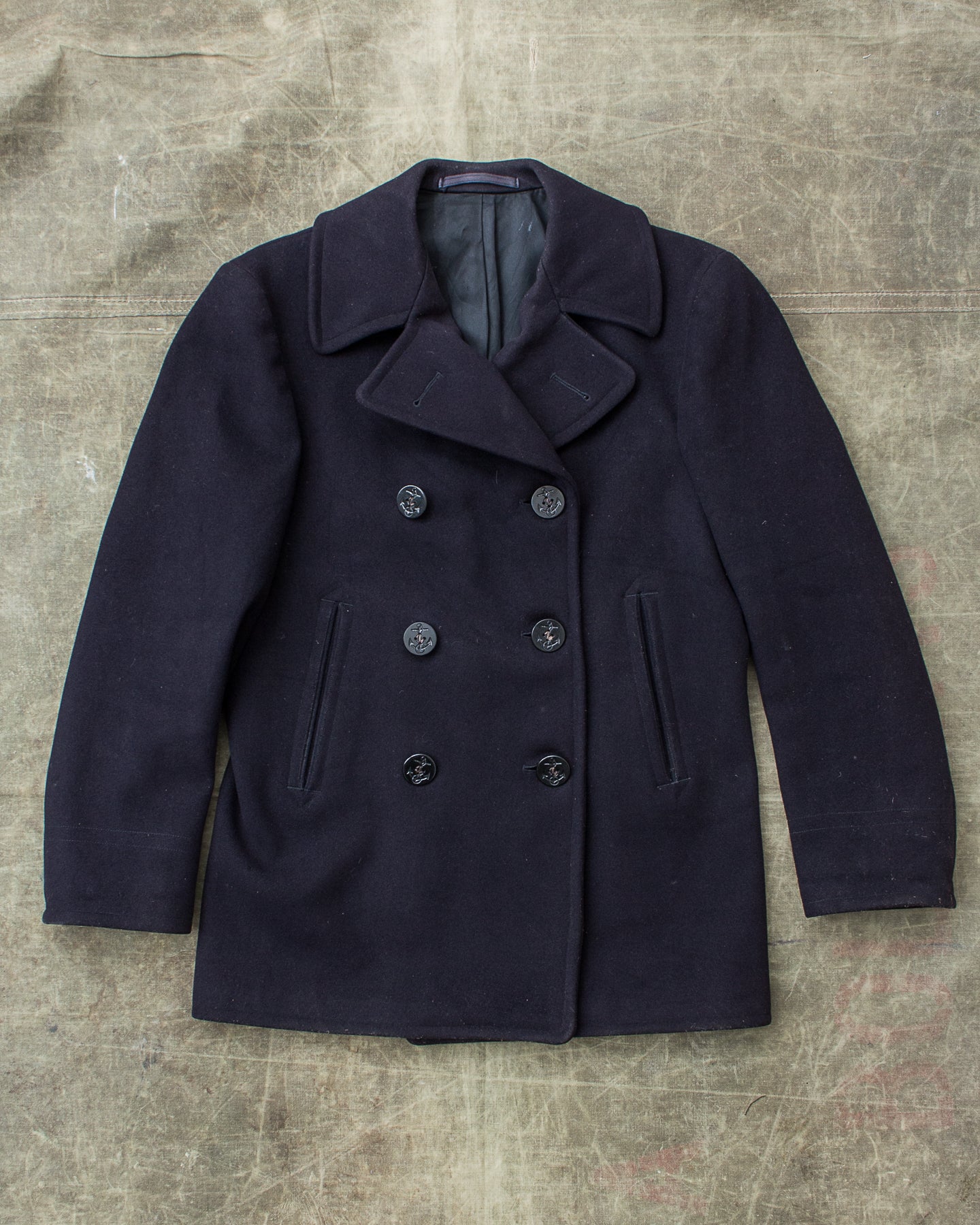 Vintage Original 40/50s WWll USN Wool Pea Coat Size ?
