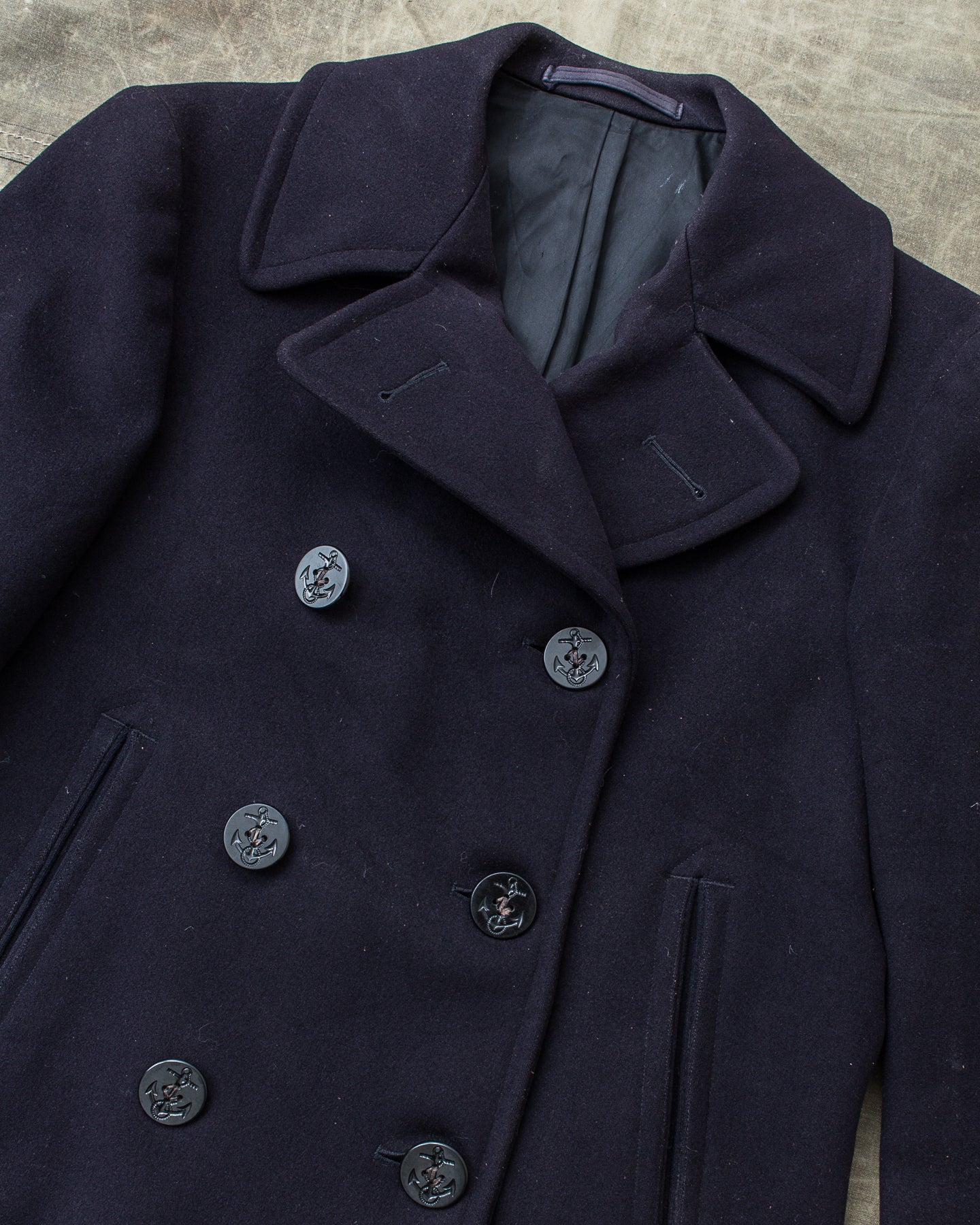 Vintage Original 40/50s WWll USN Wool Pea Coat Size ?