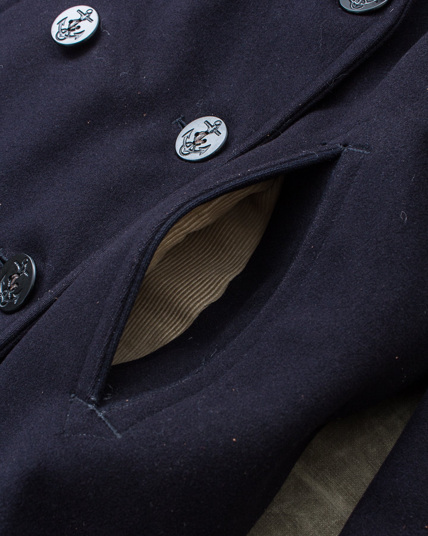 Vintage Original 40/50s WWll USN Wool Pea Coat Size ?