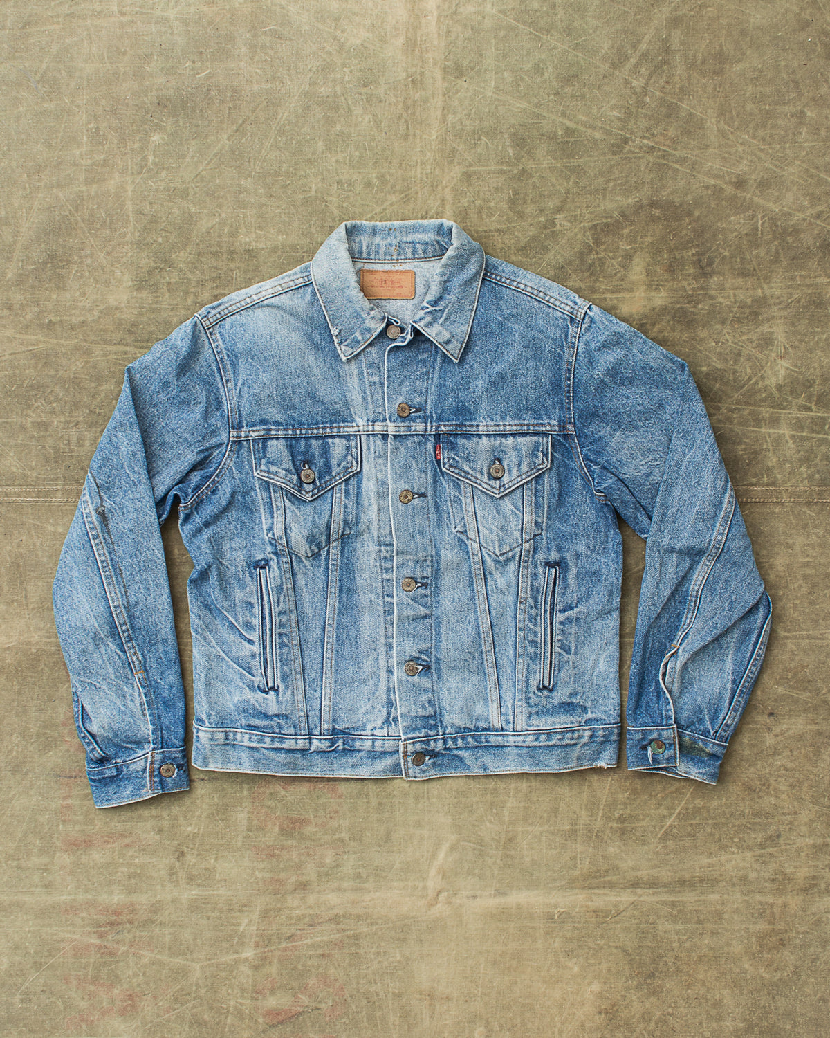 Vintage Levi's 70505 Made in USA Denim Jacket Size 42 No. 1