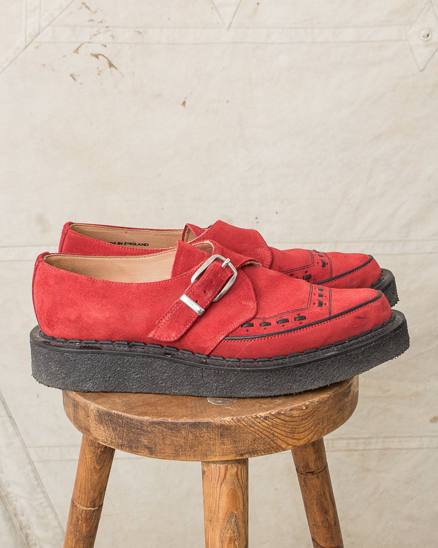 Second Hand George Cox 3976V Monk Crepe Shoes Size UK – Second