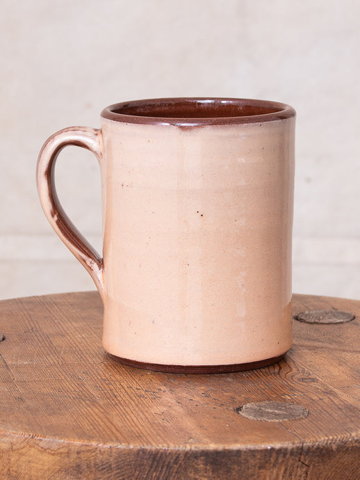 Tender Hand Thrown Coffee Mug Pink Glaze