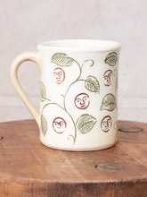 Tender Hand Thrown Coffee Mug Vines Glaze