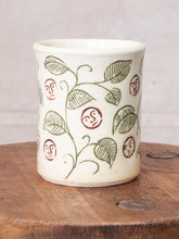 Tender Hand Thrown Coffee Mug Vines Glaze