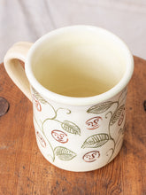 Tender Hand Thrown Coffee Mug Vines Glaze