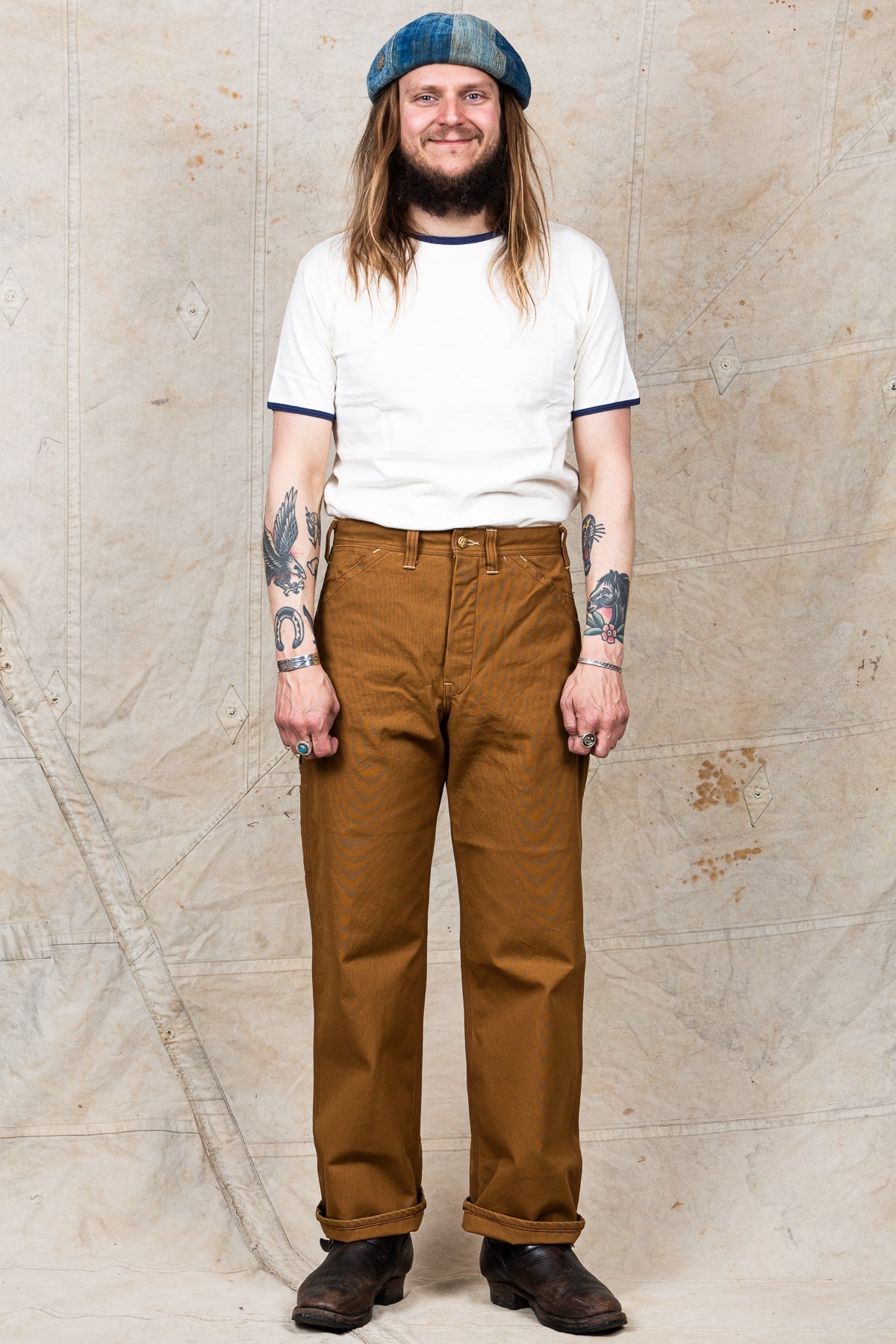 Sugar Cane 13oz. Brown Duck Work Pants SC41824
