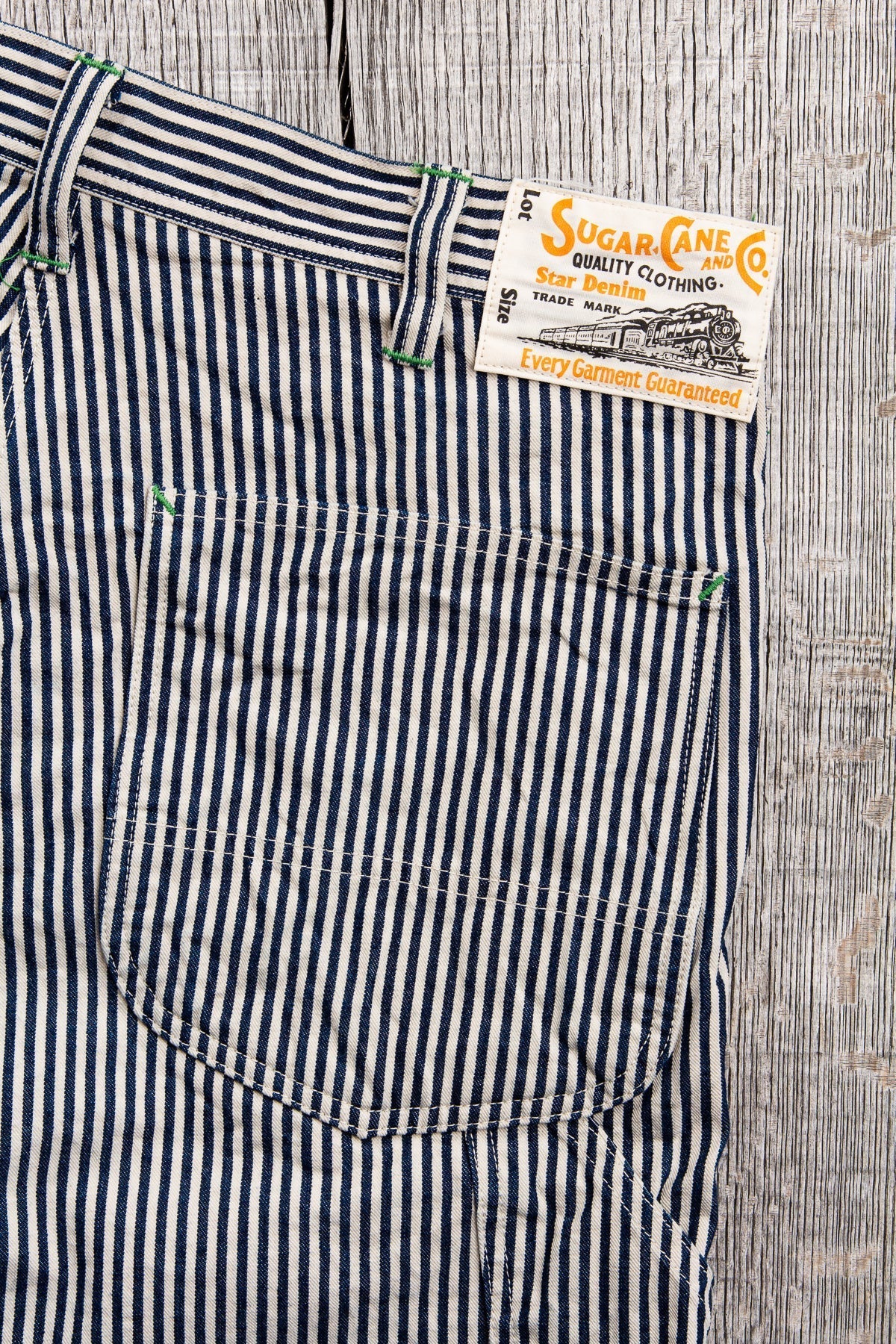 Sugar Cane & Co. 11oz. Hickory Stripe Work Pants SC41823 – Second