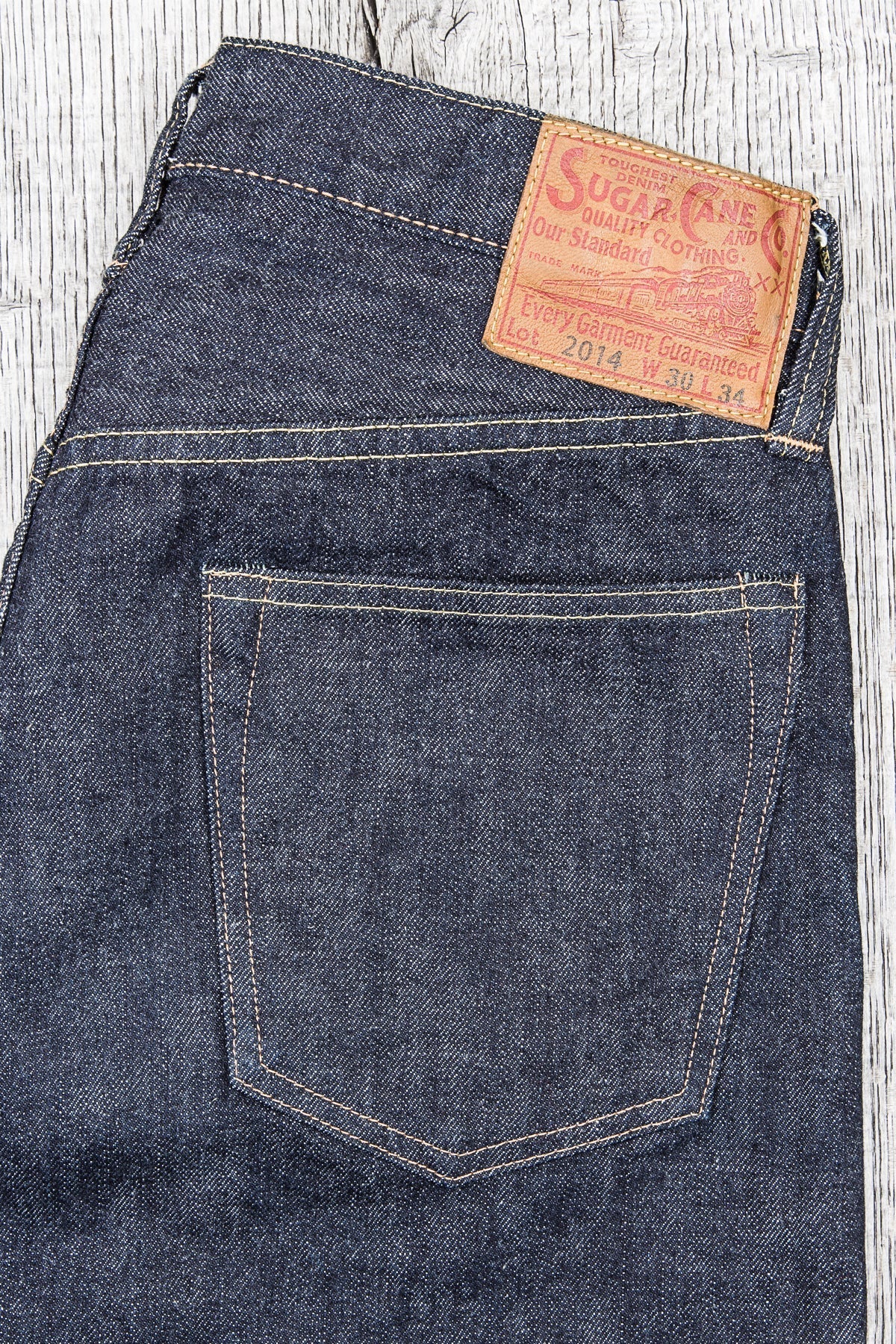 Sugar Cane & Co. Model 2014 Slim Tapered One Wash Jeans SC42014A