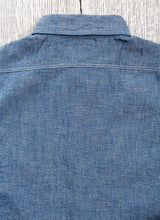 Buzz Rickson's USN Short Sleeve Chambray Shirt Blue