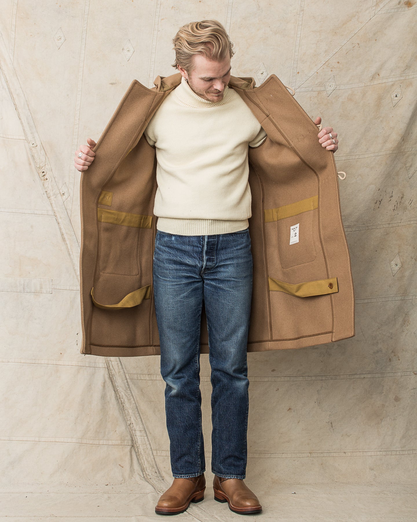 Buzz Rickson's Wool Duffle Coat Camel BR15164 – Second Sunrise