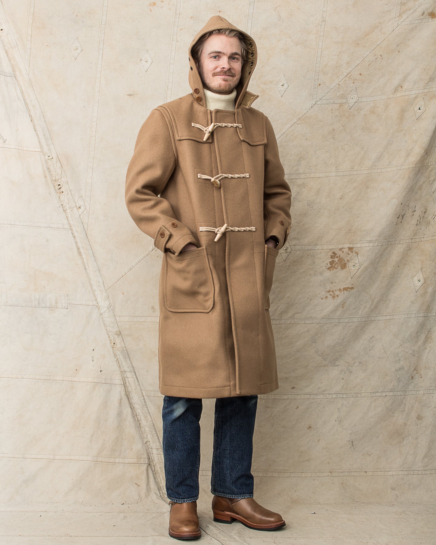 Buzz Rickson's Wool Duffle Coat Camel BR15164 – Second Sunrise