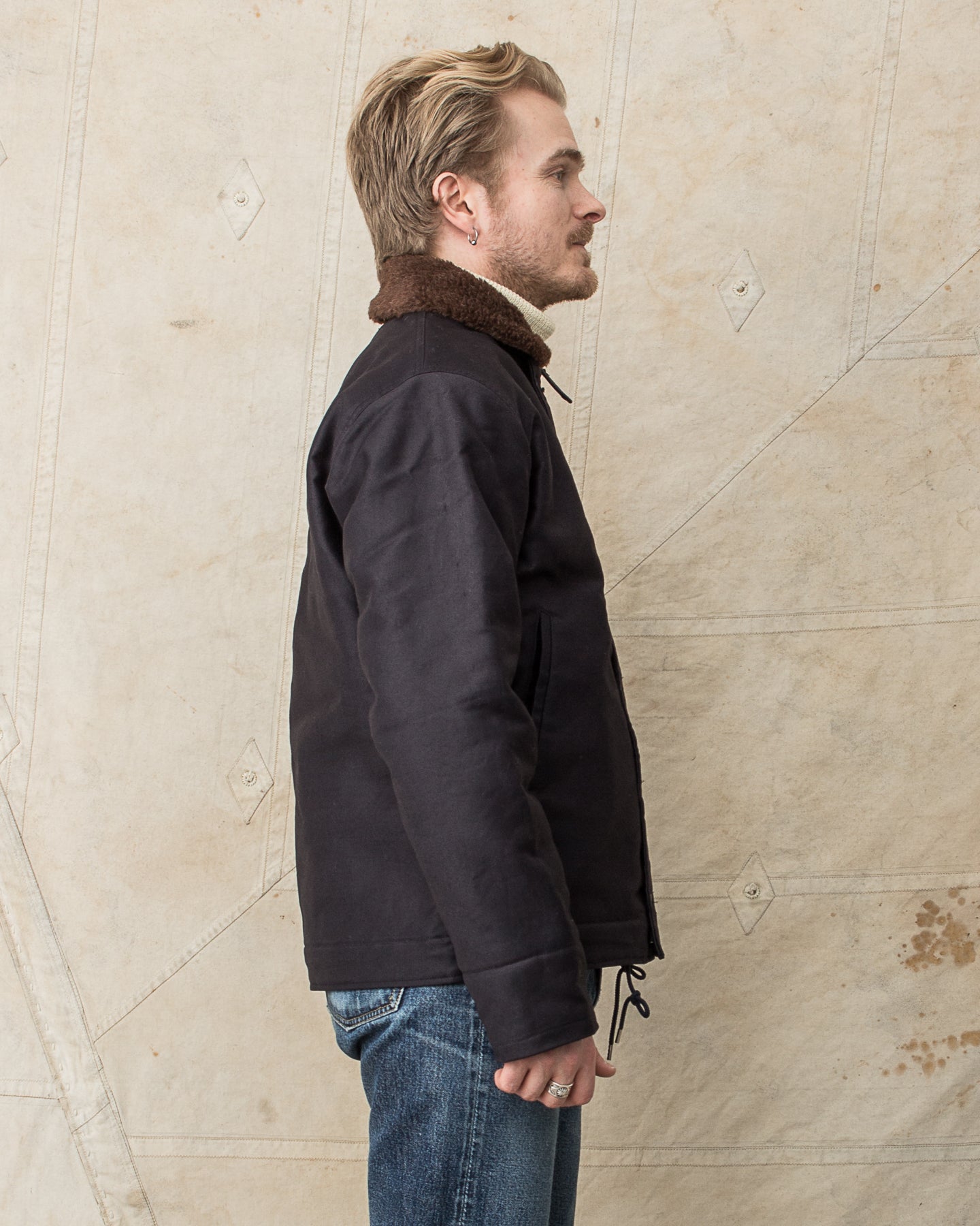 Buzz Rickson's Type N-1 Deck Jacket Navy Demotex BR15340