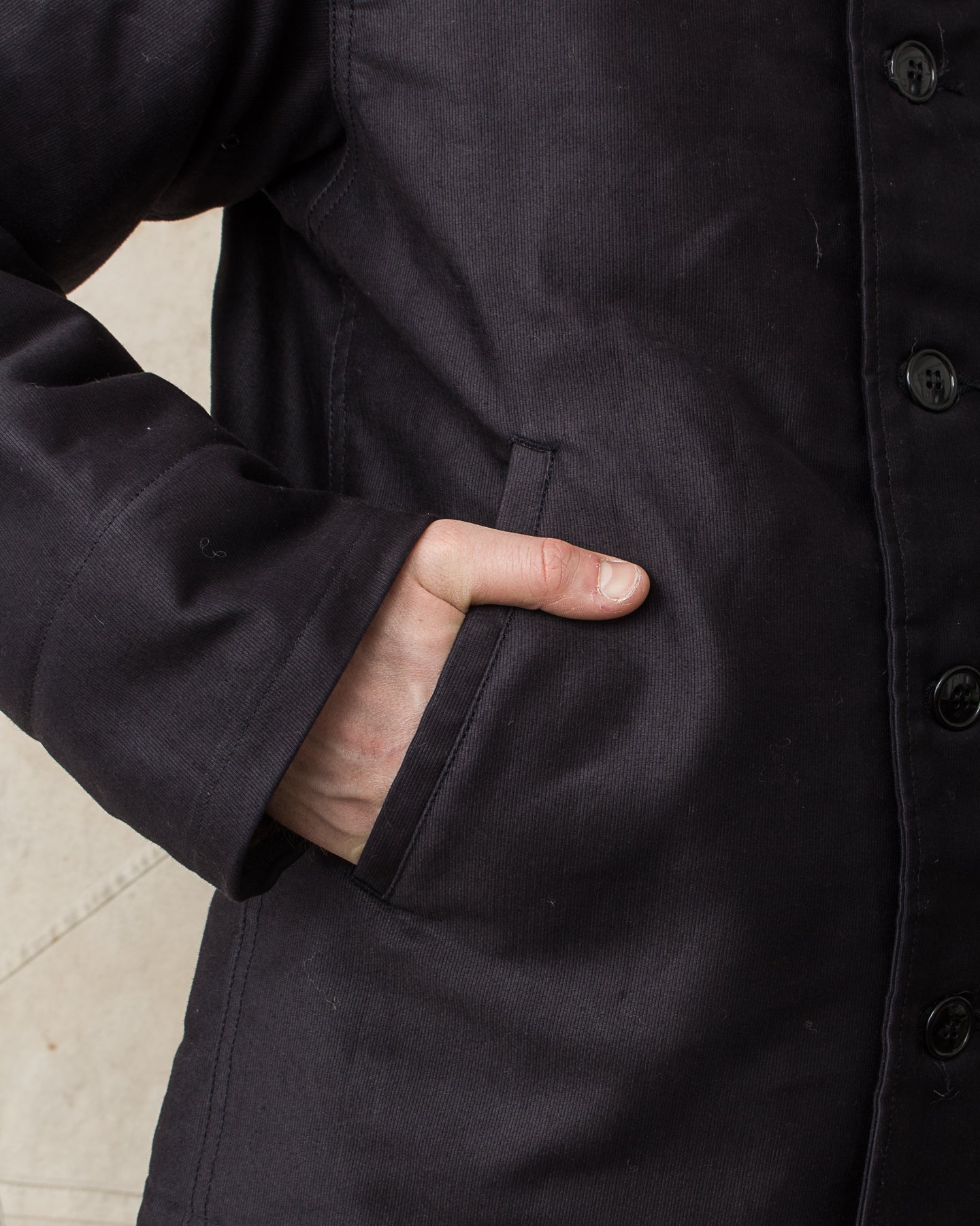 Buzz Rickson's Type N-1 Deck Jacket Navy Demotex BR15340