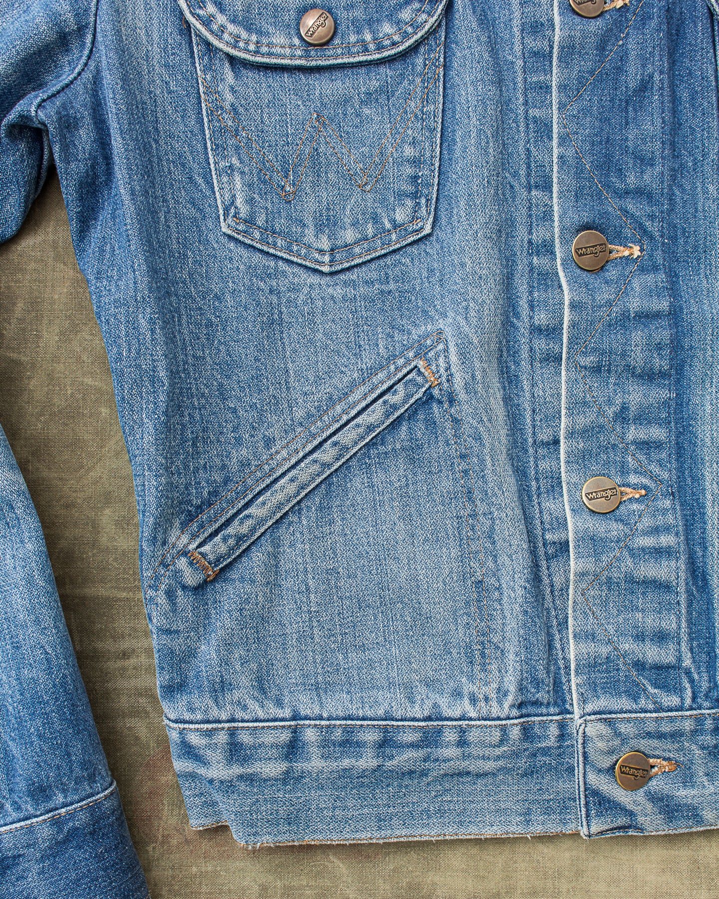 No. 1 Vintage 80's Wrangler Broken Twill Denim Jacket