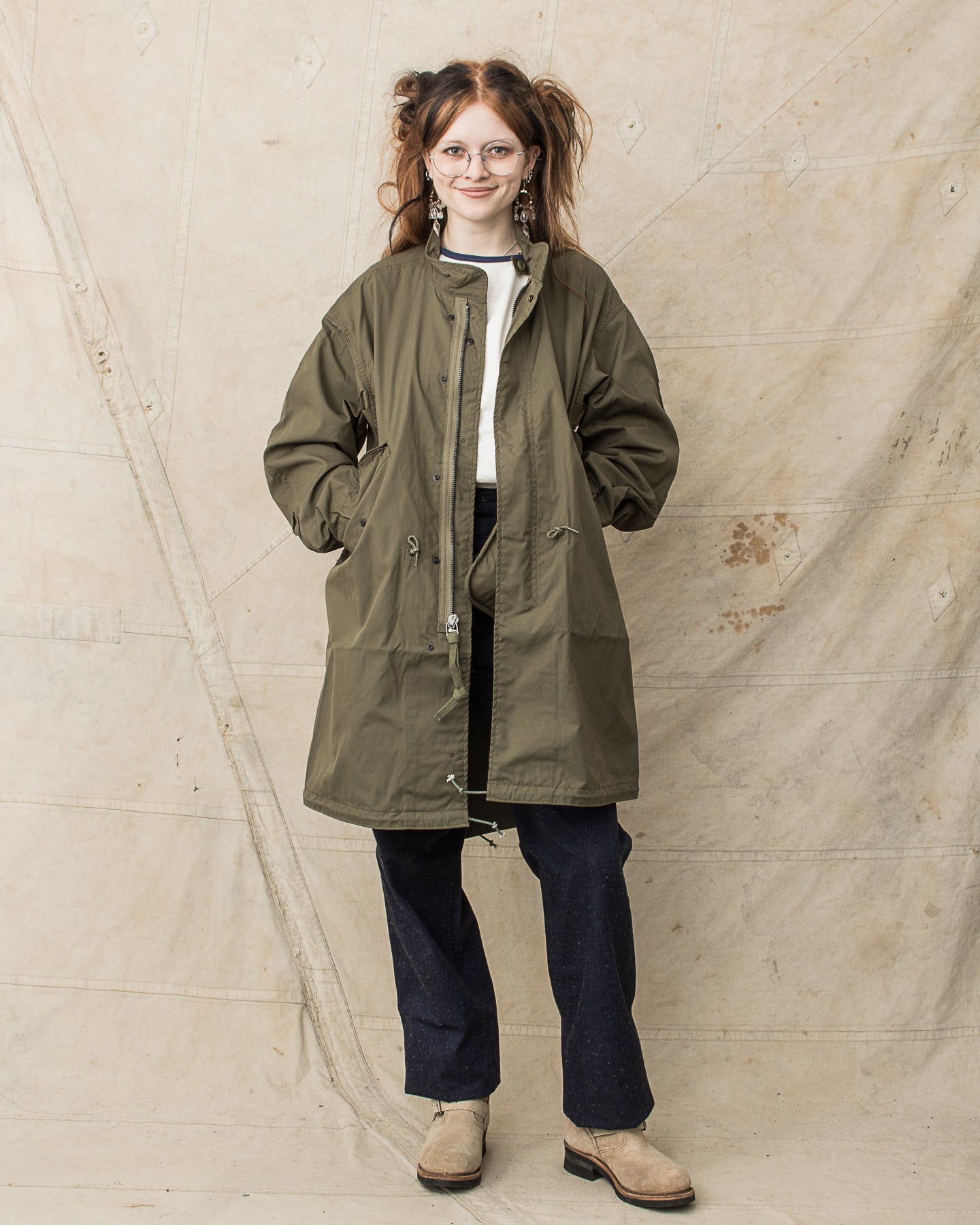 Buzz Rickson's M-65 No Hood Fish Tail Parka Olive BR14719 – Second
