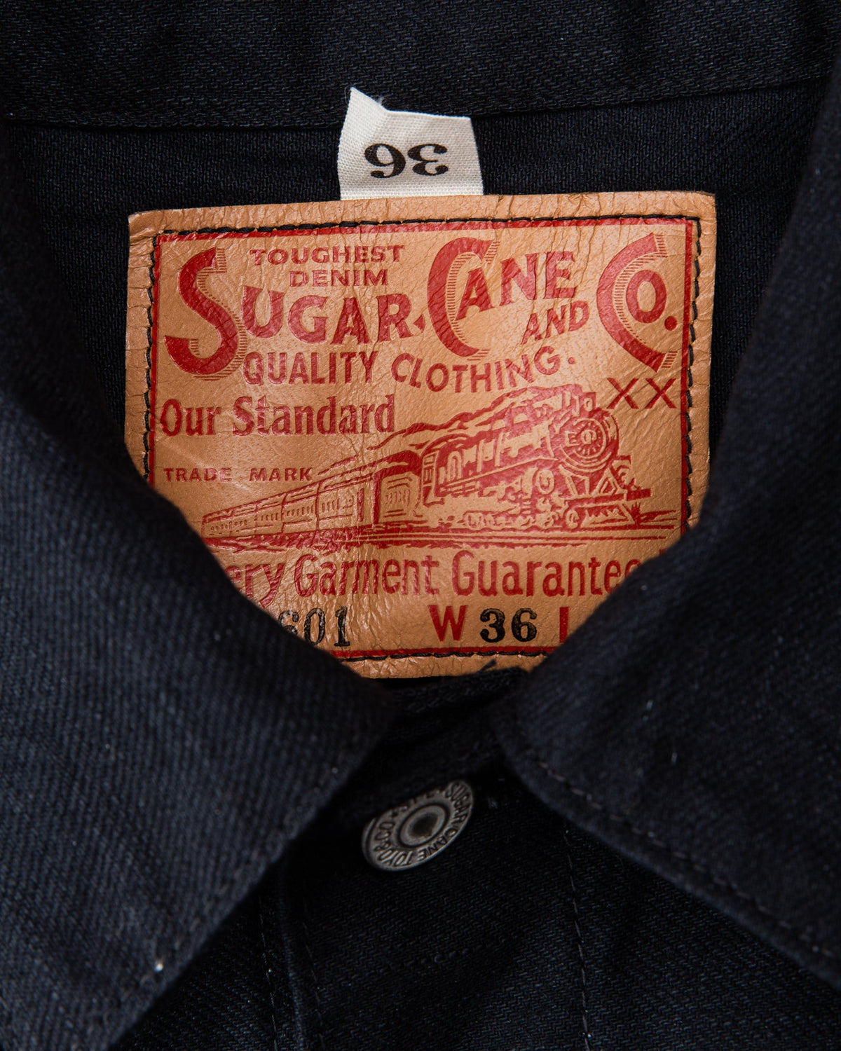Sugar Cane & Co. 1953 Type 2 Jacket 13 Oz Black Denim SC14601