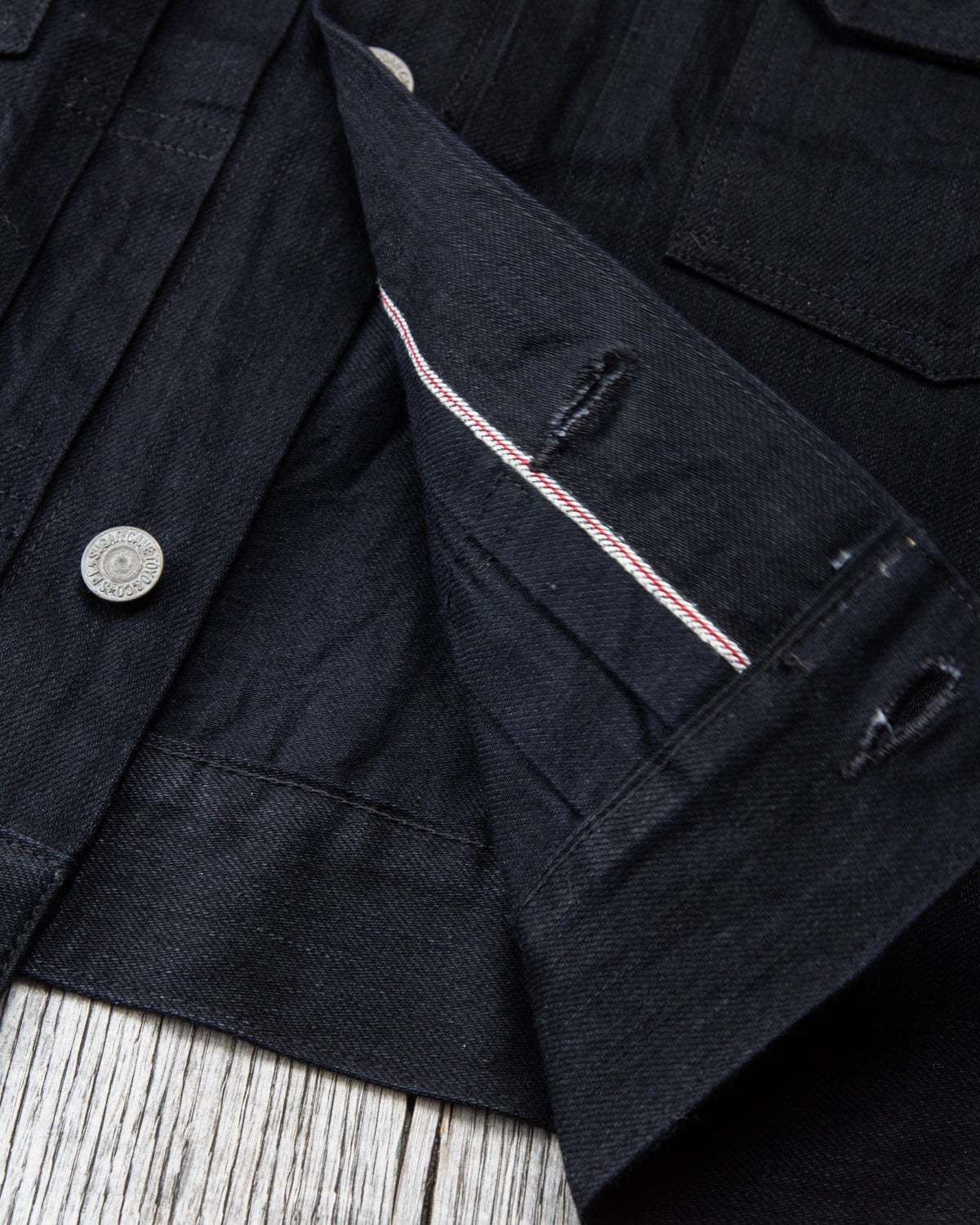 Sugar Cane & Co. 1953 Type 2 Jacket 13 Oz Black Denim SC14601