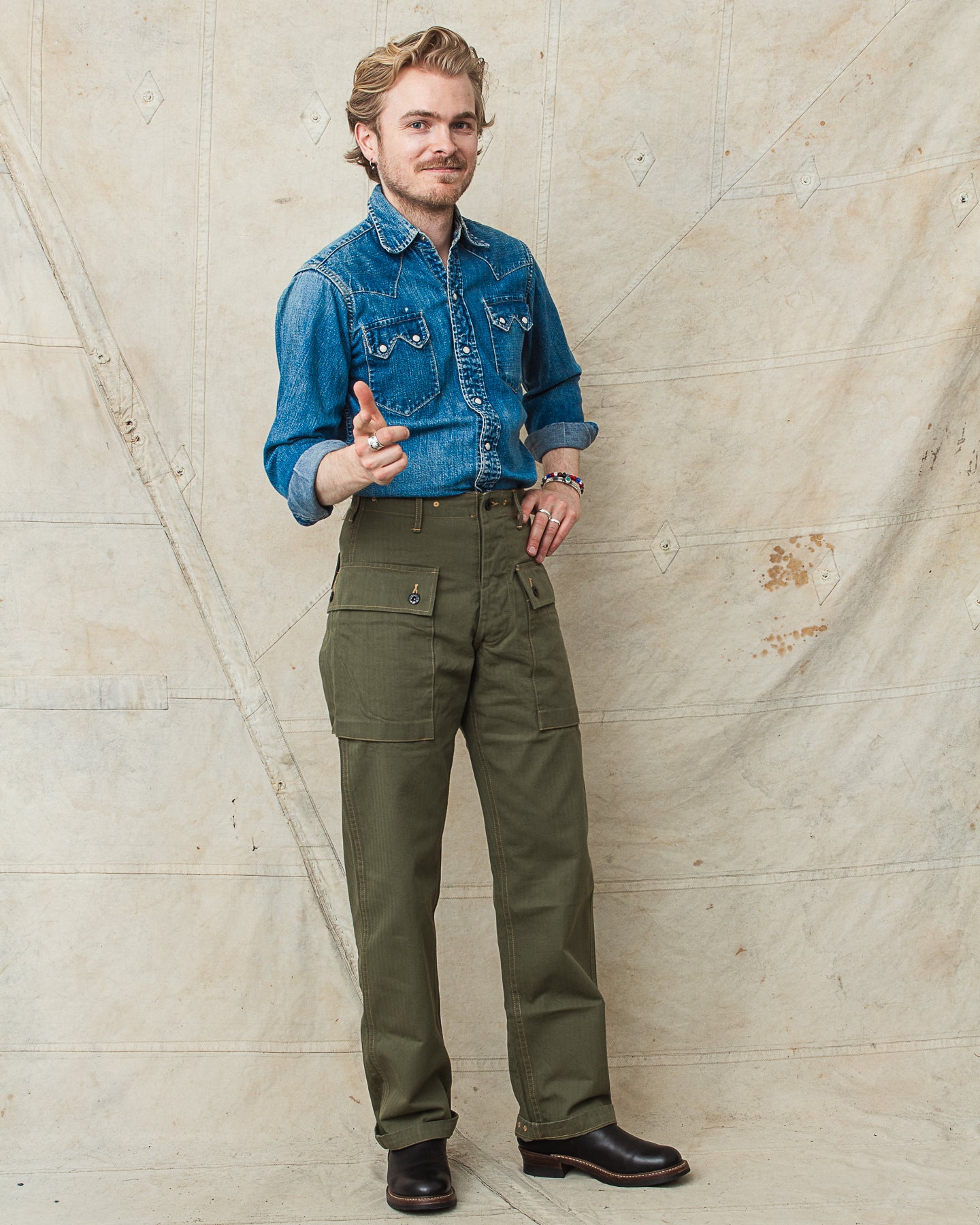 Buzz Rickson's USMC P-44 HBT Twill 