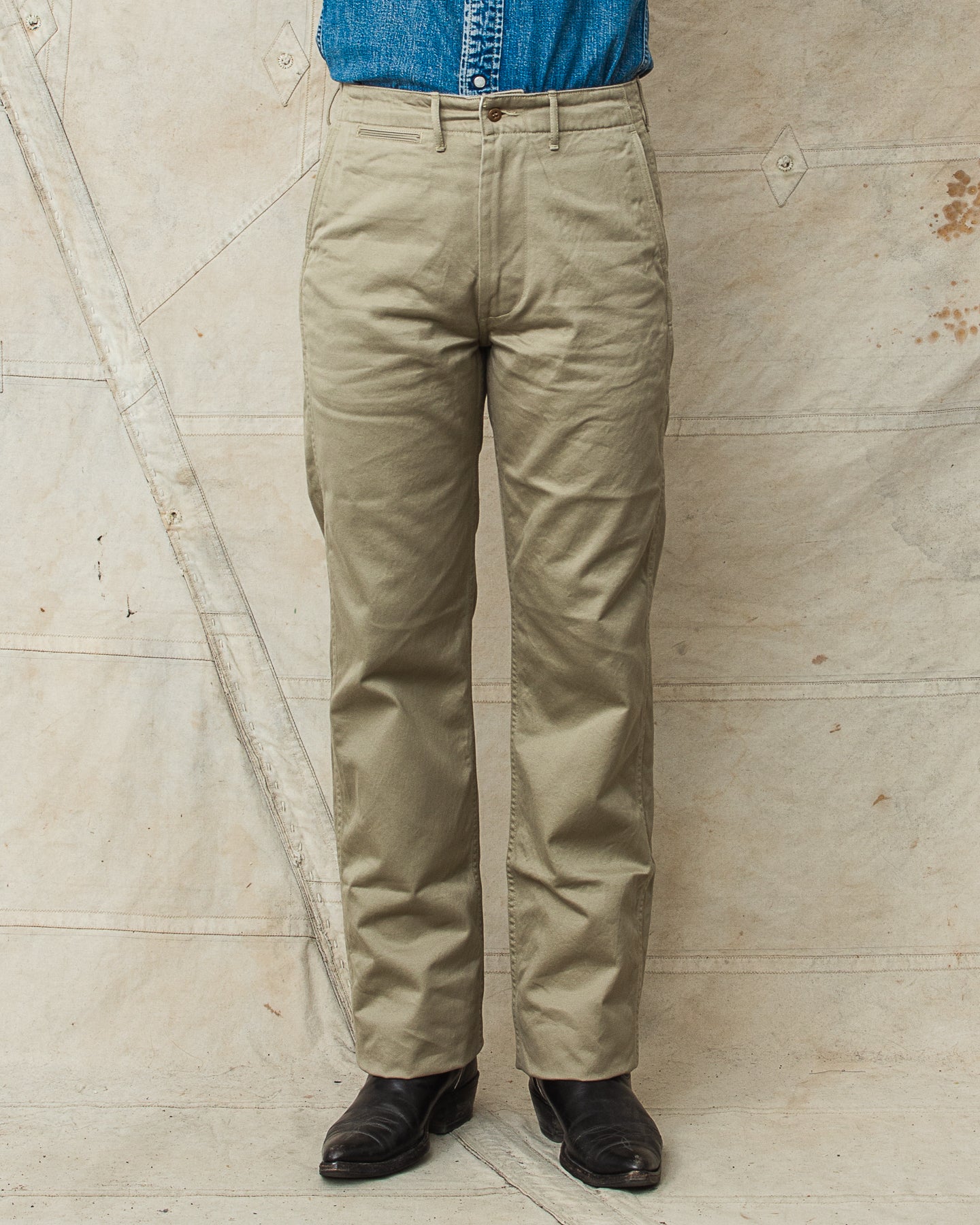 【美品】BUZZ RICKSON’S ORIGINAL SPEC.CHINOS BUZZ ORIG SPEC CHINOS KHAKI