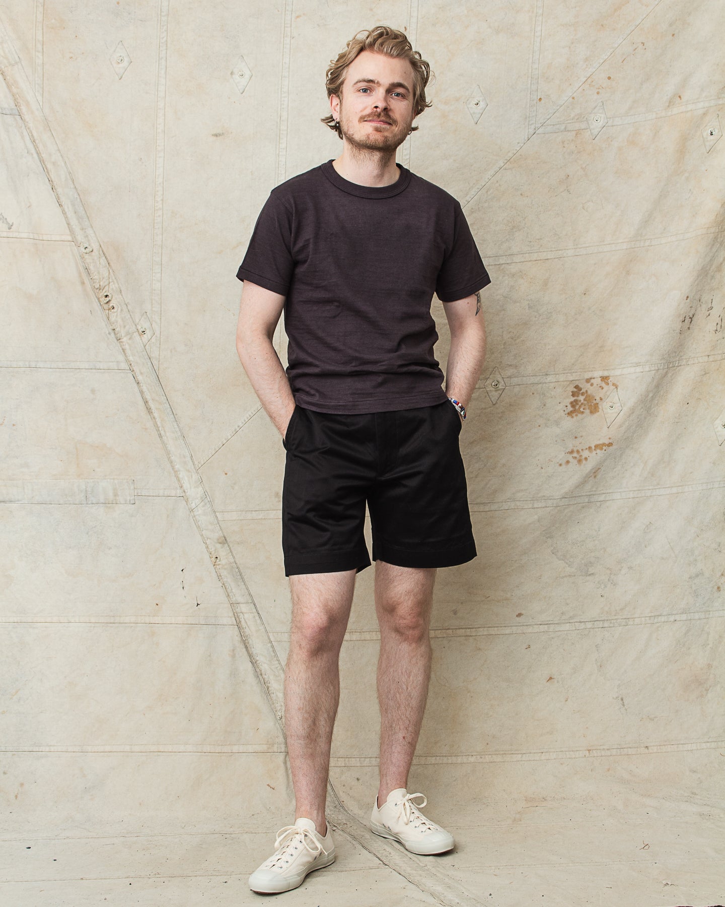 Buzz Rickson's Military Chinos 1945 Model Shorts Black BR52381