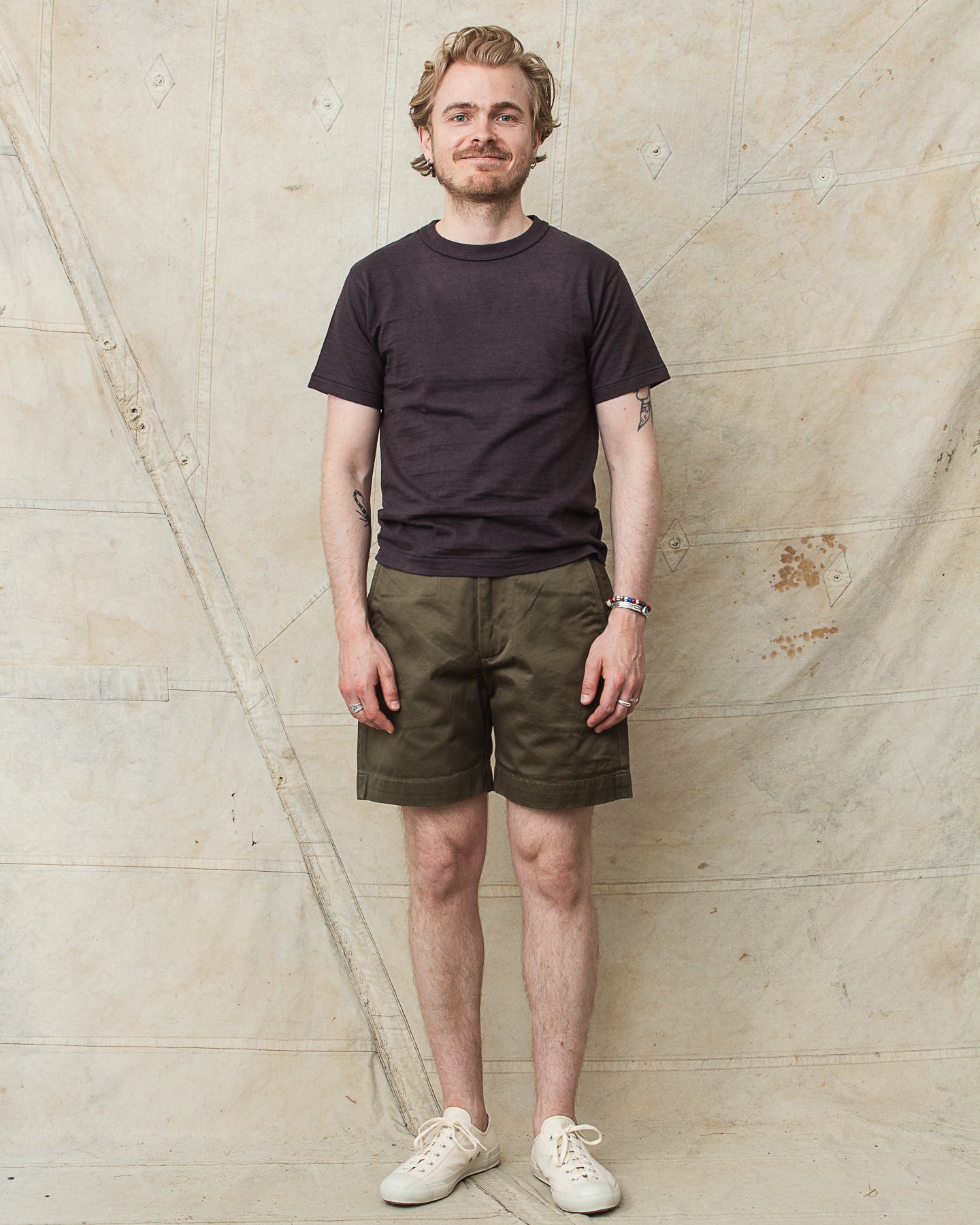 Buzz Rickson's Military Chinos 1945 Model Shorts Olive BR52381