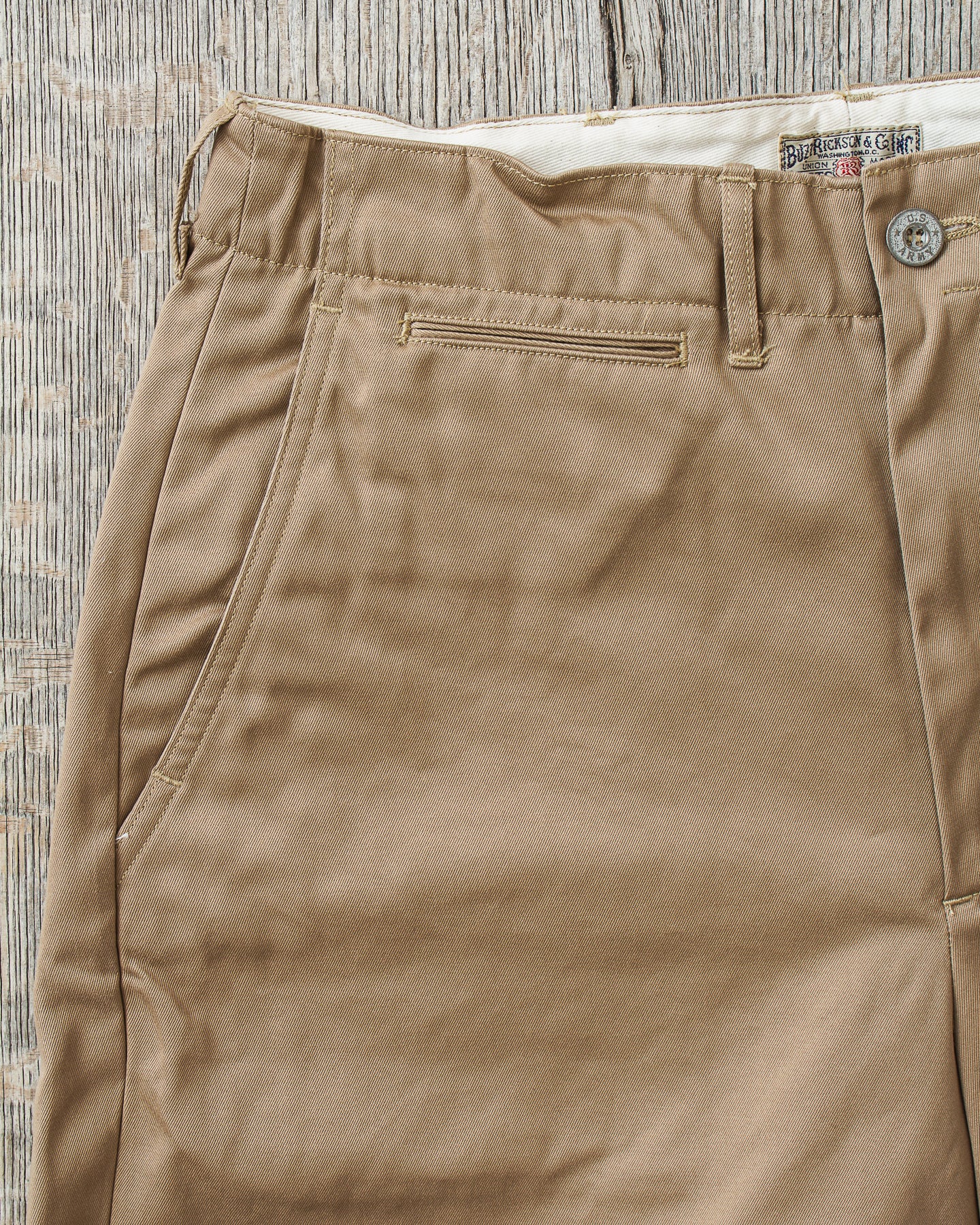 Buzz Rickson's Military Chinos 1945 Model Shorts Beige BR52381