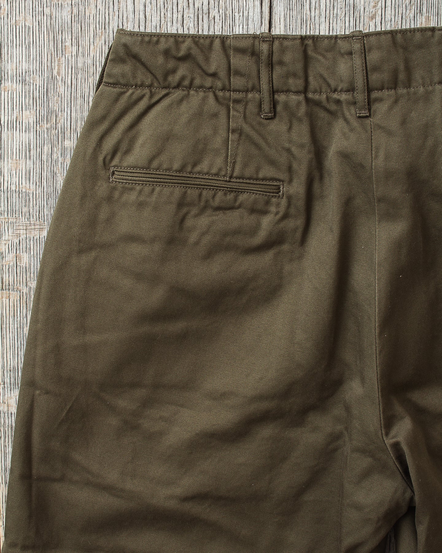 Buzz Rickson's Military Chinos 1945 Model Shorts Olive BR52381